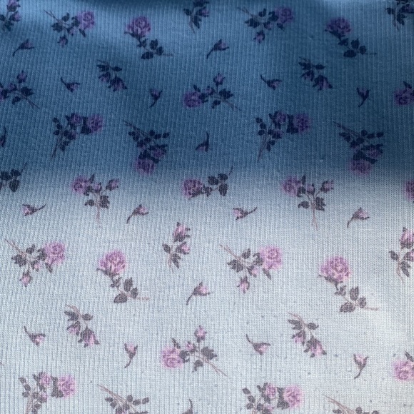 Blue floral crop top/ size XS for women - Picture 2 of 2